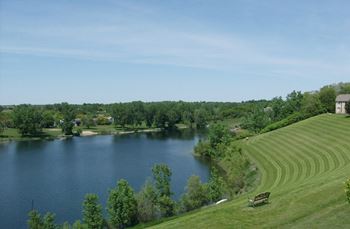 Pristine lake setting